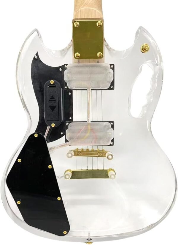 5144cqpfptL._AC_SL1000_ Transparent Acrylic WUQIMUSC Electric Guitar review stunning LED design and sweet tone