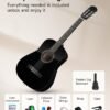 6126d8N0SWL._AC_SL1500_ Moukey 38 Inch Acoustic Guitar Review Perfect for Beginners with Complete Starter Kit