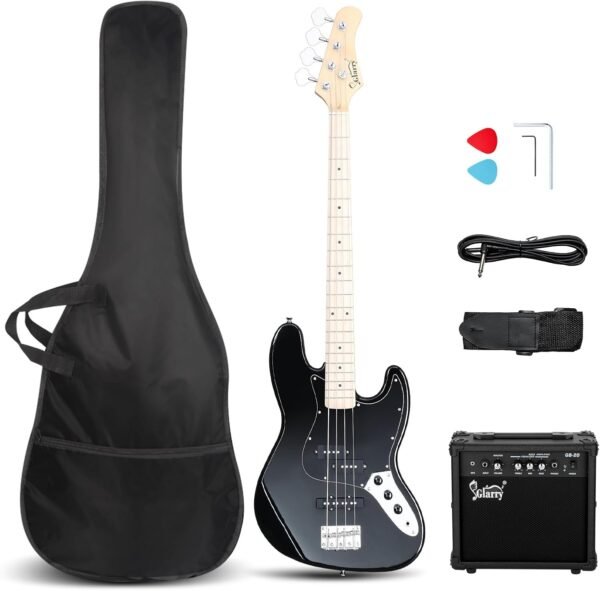 613L-npAKL._AC_SL1500_ GLARRY Gjazz Electric Bass Guitar Review Stylish 4-String Bass with AMP Included