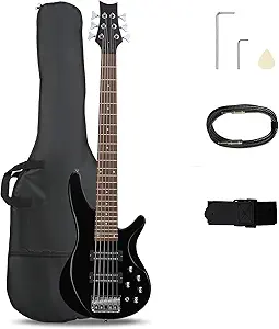 Ktaxon Bass Guitar 6 String Electric Review Unique Design for Beginners and Professionals