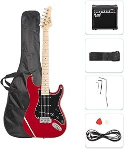 GLARRY 39 Inch Electric Guitar Review for Beginners with Amp and Accessories