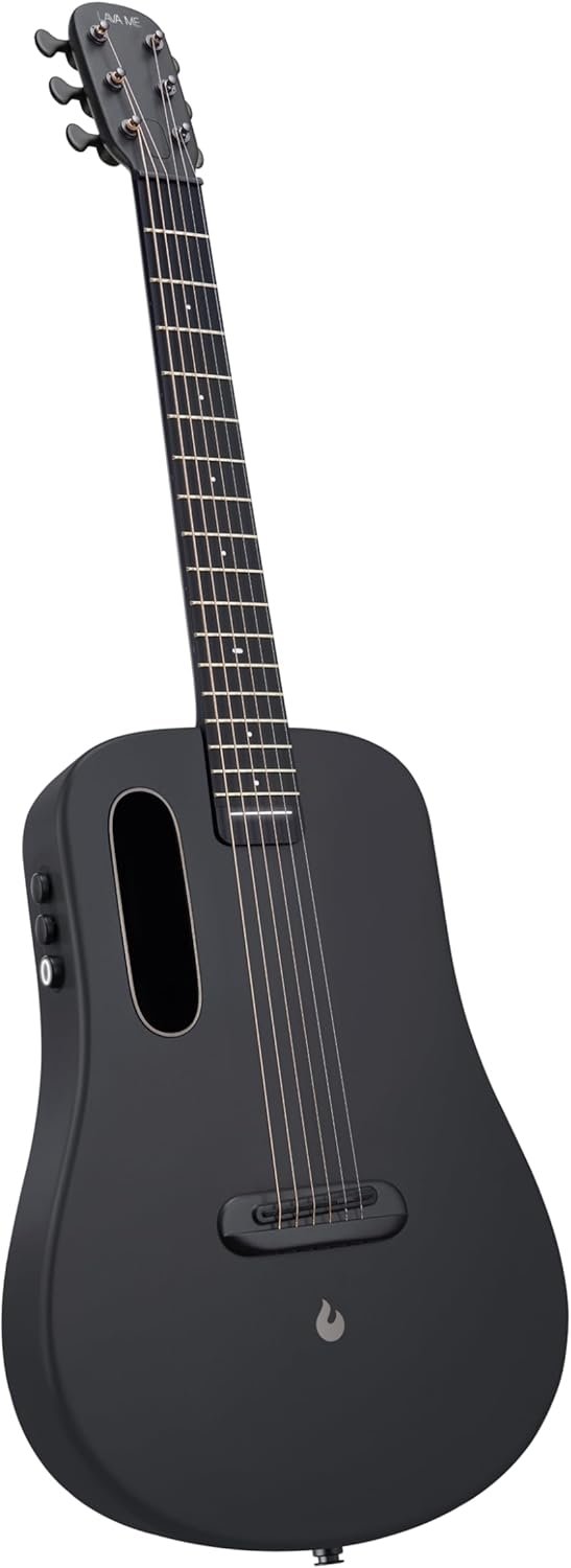 LAVA ME AIR Portable Acoustic-Electric Guitar Review Lightweight Carbon Fiber Design with Onboard Effects