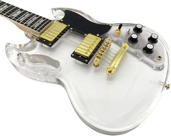 618YlrkiUvL._AC_SL1000_ Transparent Acrylic WUQIMUSC Electric Guitar review stunning LED design and sweet tone