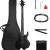 619efqH6z9L._AC_SL1500_ Ktaxon Electric Bass Guitar Matte Black Review Full Set with 20W Amplifier