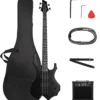 619efqH6z9L.__AC_SX300_SY300_QL70_FMwebp_ Ktaxon Electric Bass Guitar Matte Black Review Full Set with 20W Amplifier
