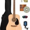 61ExY0Ou8UL._AC_SL1500_ Fender FA Series Dreadnought Acoustic Guitar review for beginners with full bundle insights