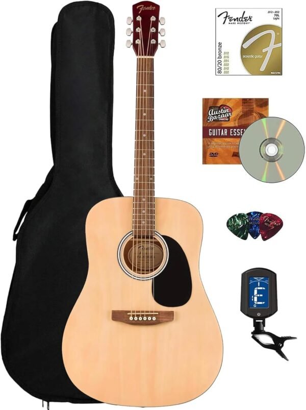 61ExY0Ou8UL._AC_SL1500_ Fender FA Series Dreadnought Acoustic Guitar review for beginners with full bundle insights