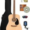 61ExY0Ou8UL.__AC_SX300_SY300_QL70_FMwebp_ Fender FA Series Dreadnought Acoustic Guitar review for beginners with full bundle insights
