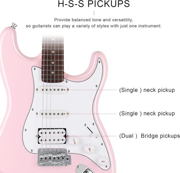 61Guc7axYpL._AC_SL1500_ EASTROCK Electric Guitar 39" Review Full Beginner Kit with Amp and Accessories