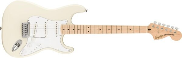 61JO-bS2elL._AC_SL1500_ Fender Squier Affinity Stratocaster Electric Guitar Review Olympic White Maple Fingerboard