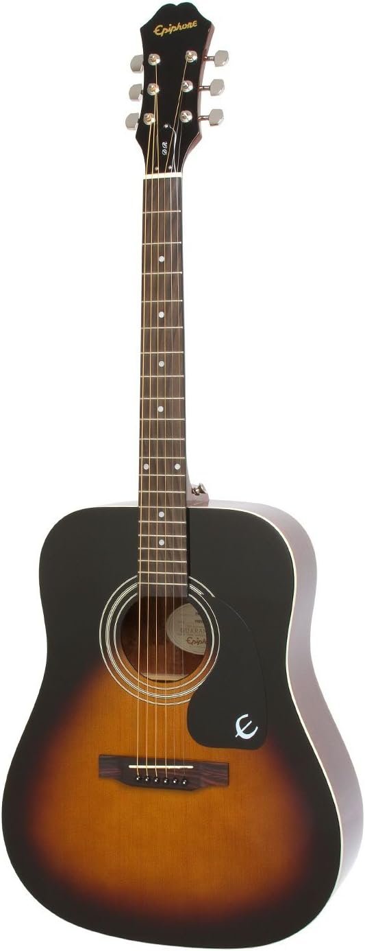 61WJYCwtGJL._AC_SL1400_ Epiphone Songmaker DR-100 acoustic guitar review with vintage sunburst design and mahogany body