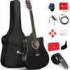 61ZXBLQ6X2L._AC_SL1500_ Vangoa Acoustic Electric Guitar Review Full Size Beginner Bundle with Built-in Pickups