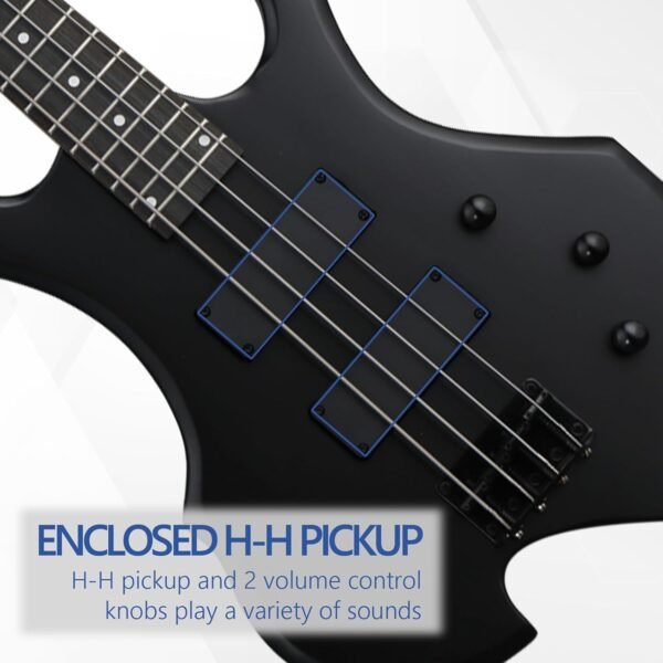 61cO97vr9LL._AC_SL1500_ Ktaxon Electric Bass Guitar Matte Black Review Full Set with 20W Amplifier