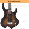 61mlAoLaoaL._AC_SL1500_ Glarry Burning Fire Electric Guitar Review Perfect Beginner Kit with Accessories