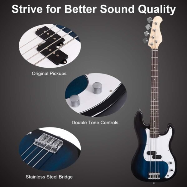 61q1lSX9aCL._AC_SL1200_ Costzon Full Size Electric Bass Guitar review for Beginners Complete Starter Kit
