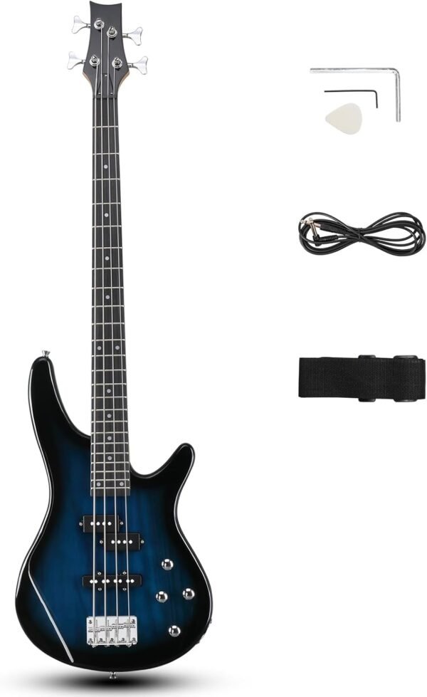 61uv4O-49GL._AC_SL1500_ Ktaxon 4 String Electric Bass Guitar Review Full Size Beginner Kit Insights