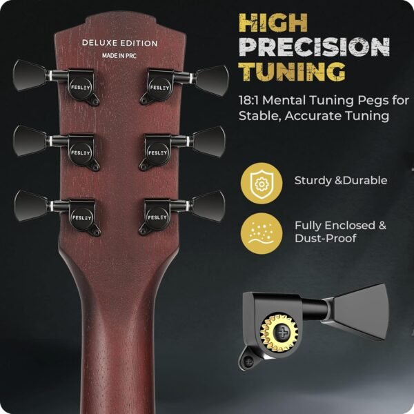 71-Oo9LRVDL._AC_SL1500_ Fesley FLP350 Electric Guitar Review Full Kit for Beginners with Solid Poplar Body