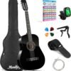 71049ZbuBYL._AC_SL1500_ Moukey 38 Inch Acoustic Guitar Review Perfect for Beginners with Complete Starter Kit