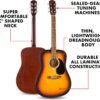 710hHMCpZtL._AC_SL1500_ Fender FA-25 Dreadnought Acoustic Guitar review for beginners with free lessons included