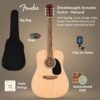 712txrukMsL._AC_SL1500_ Fender FA Series Dreadnought Acoustic Guitar review for beginners with full bundle insights