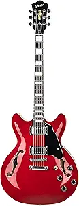 713a5VCpPHL.__AC_SX300_SY300_QL70_FMwebp_ Grote MG-404 Semi-Hollow Electric Guitar Review Warm Tones and Stylish Red Design