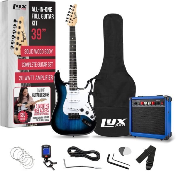 Review of LyxPro 39 Inch Electric Guitar Kit Bundle for Beginners