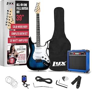 714w0yMfj9L.__AC_SX300_SY300_QL70_ML2_ Review of LyxPro 39 Inch Electric Guitar Kit Bundle for Beginners