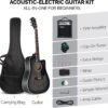 715Kk1dllqL._AC_SL1500_ Review of GLARRY AEG-Black-70 Acoustic Electric Guitar Beginner Kit with Amp and Accessories
