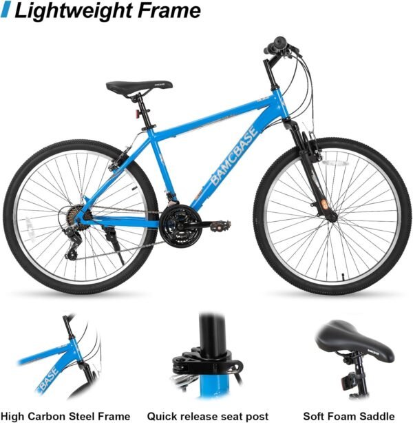 716jbKc3q0L._AC_SL1500_ HH HILAND Mountain Bike Review 26-Inch 21-Speed Durable Steel Frame for Adults