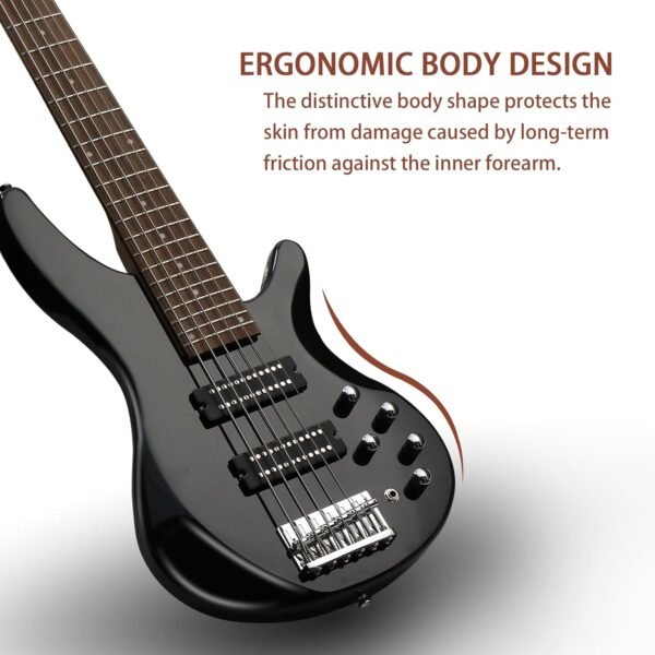 717J2PjcWZL._AC_SL1500_ Ktaxon Bass Guitar 6 String Electric Review Unique Design for Beginners and Professionals