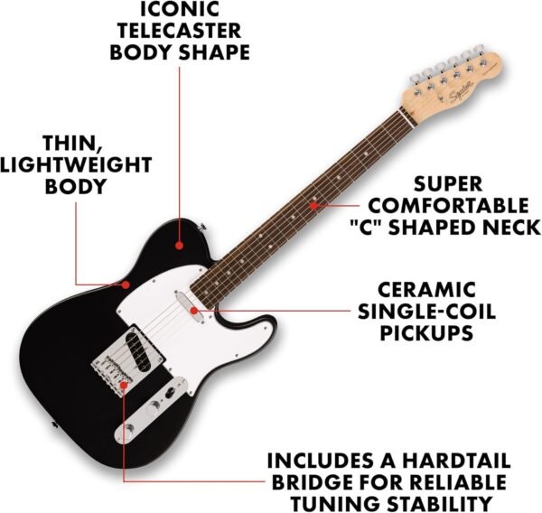717mUaWN23L._AC_SL1500_ Fender Squier Telecaster Electric Guitar Review Perfect for Beginners with Free Lessons Included