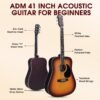 717v3RjOIjL._AC_SL1500_ ADM Dreadnought Acoustic Guitar Kit Review Perfect for Beginners with Complete Starter Bundle