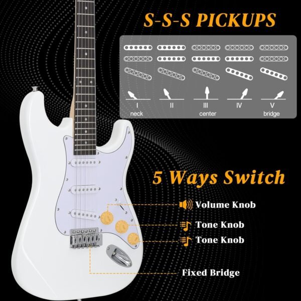 718ZkxtU9zL._AC_SL1500_ Ktaxon 39 Inch Electric Guitar Review Full Beginner Kit with Solid Body