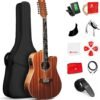 7198FJwgK2L._AC_SL1500_-1 Vangoa 12 String Guitar Acoustic Electric Review Best for Beginners and Intermediate Players