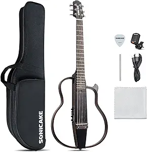 71CsjXBMqcL.__AC_SX300_SY300_QL70_FMwebp_ SONICAKE Travel Guitar QGT-01 review Solid Mahogany Portable Acoustic-Electric Guitar Features