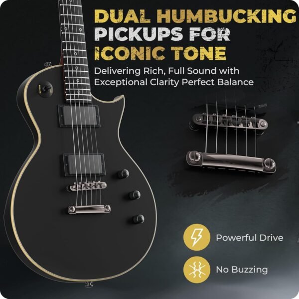 71DsiF1EuIL._AC_SL1500_ Fesley FLP350 Electric Guitar Review Full Kit for Beginners with Solid Poplar Body