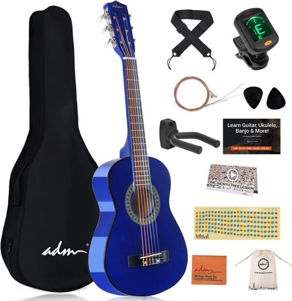 71EyADFr8VL._AC_SL1500_ ADM Beginner Acoustic Classical Guitar 30 Inch Nylon Strings Review for Kids and Students