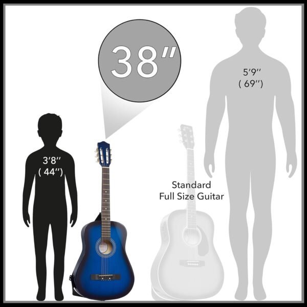 71GfiZbMmKL._AC_SL1500_ Ashthorpe 38-inch Beginner Acoustic Guitar review perfect starter kit for musicians