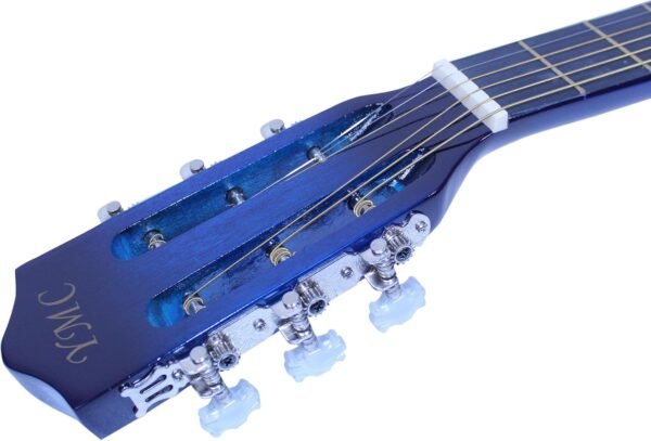 71Giw0pwpVL._AC_SL1500_ YMC 38" Blue Acoustic Guitar Beginner Package Review with Accessories and Tuner
