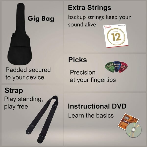 71LcWsf4gL._AC_SL1500_ Comprehensive review of Fender FA Series acoustic-electric guitar bundle for beginners and pros