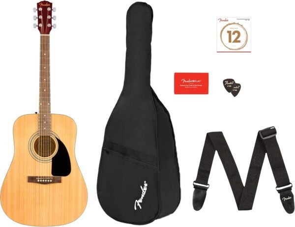 71NgPYc7qxL._AC_SL1500_ Fender FA-115 Dreadnought Acoustic Guitar review perfect for beginners with full accessory bundle
