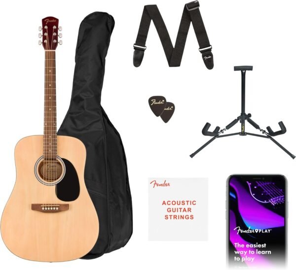 71RnPmMsV5L._AC_SL1500_ Fender Alternative Series Dreadnought Acoustic Guitar Kit Review Best for Beginners