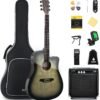 71S44AHuAEL._AC_SL1500_-1 Donner Acoustic Electric Guitar Review Full Size Beginner Kit with Amplifier and Accessories