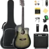 71S44AHuAEL.__AC_SX300_SY300_QL70_FMwebp_ Donner Acoustic Electric Guitar Review Full Size Beginner Kit with Amplifier and Accessories