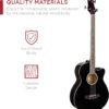 71SOgr96ZUL._AC_SL1500_ Review of Best Choice Products Acoustic Electric Bass Guitar SKY426 Black