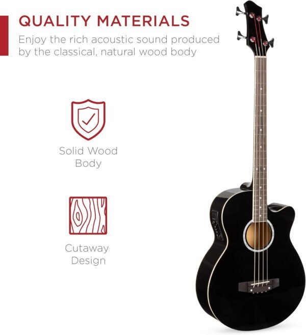 71SOgr96ZUL._AC_SL1500_ Review of Best Choice Products Acoustic Electric Bass Guitar SKY426 Black