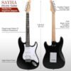 71UpeYm22bL._AC_SL1500_ SAYHA Electric Guitar Review Solid Full-Size Beginner Kit with HSS Pickups and Amp