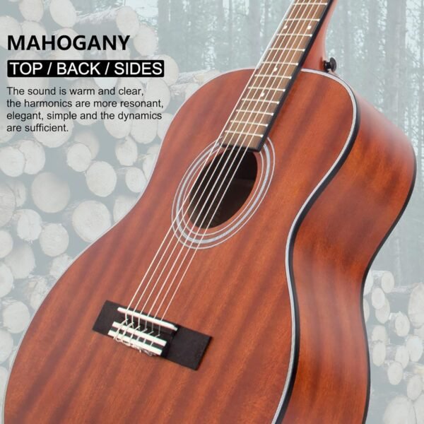 71VXY5YKzWL._AC_SL1500_ AKLOT GN01 Acoustic Classical Guitar Review 38 Inch Mahogany Perfect for Beginners and Travel