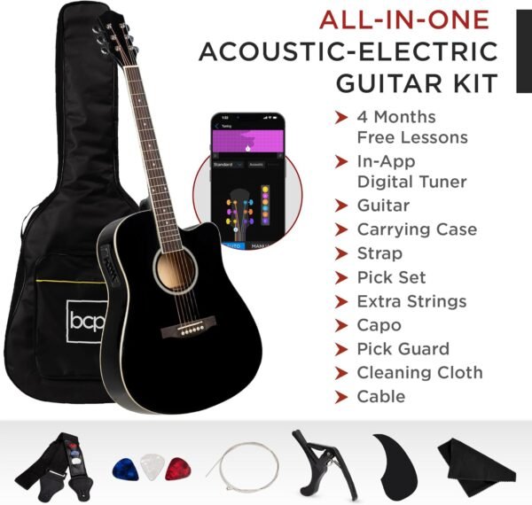 71WnRHINYYL._AC_SL1500_ Best Acoustic Electric Guitar Review Best Choice Products Starter Set