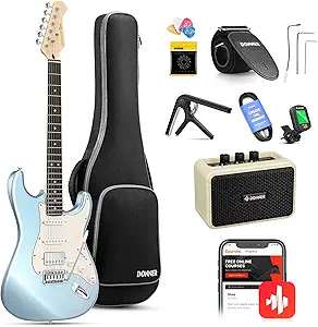 Donner DST-152 Electric Guitar Review Best Beginner Kit with Amp and Accessories